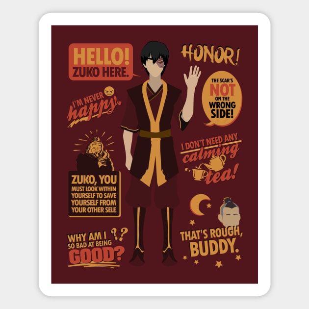 Hello, Zuko Here! Magnet by aviaa